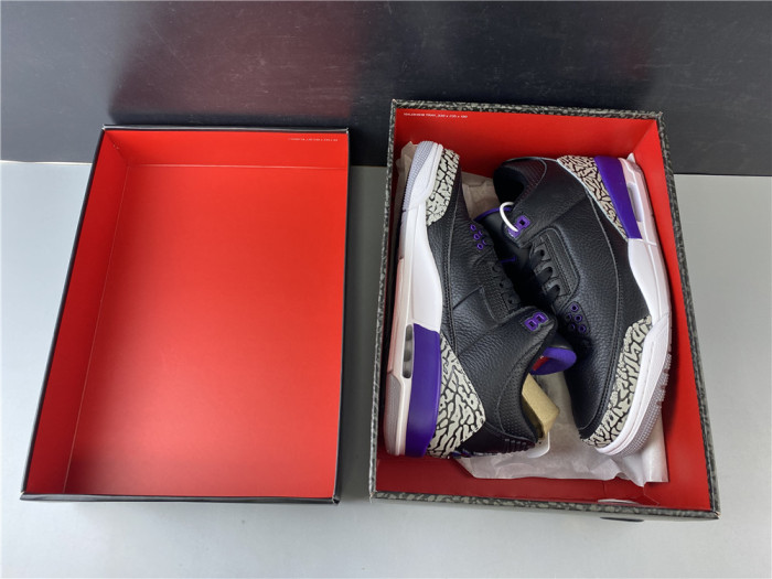 Air Jordan 3 Retro Black Court Purple CT8532-050
