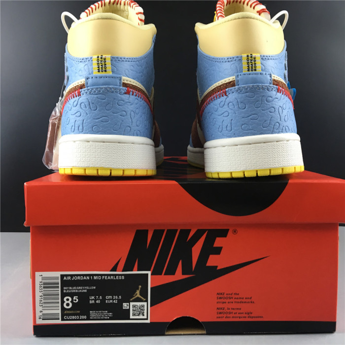Ma*s*n château rouge x air jordan 1 mid se “fearless” cu2803-200