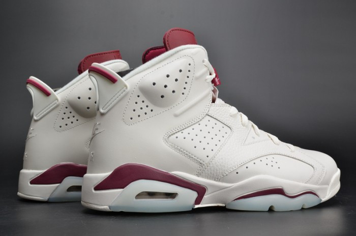 Air Jordan 6 Retro “Maroon” white 384664-116